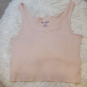 John Galt Pac Sun Blush Ribbed Tank Top